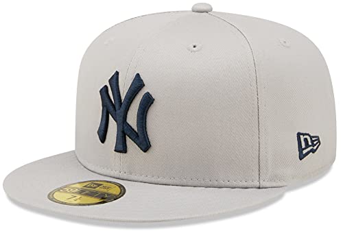 New Era NY New York Yankees Grey Sidepatch 59fifty 5950 Fitted Cap(7 1I4-57,7cm,Grey) von New Era