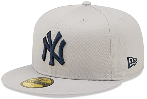 New Era NY New York Yankees Grey Sidepatch 59fifty 5950 Fitted Cap(7 3I4-61,5cm,Grey) von New Era