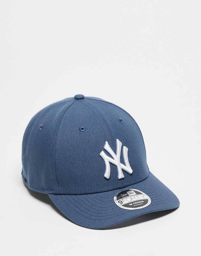 New Era - NY Yankees 9Forty - Kappe aus Cord in Grau-Blau von New Era