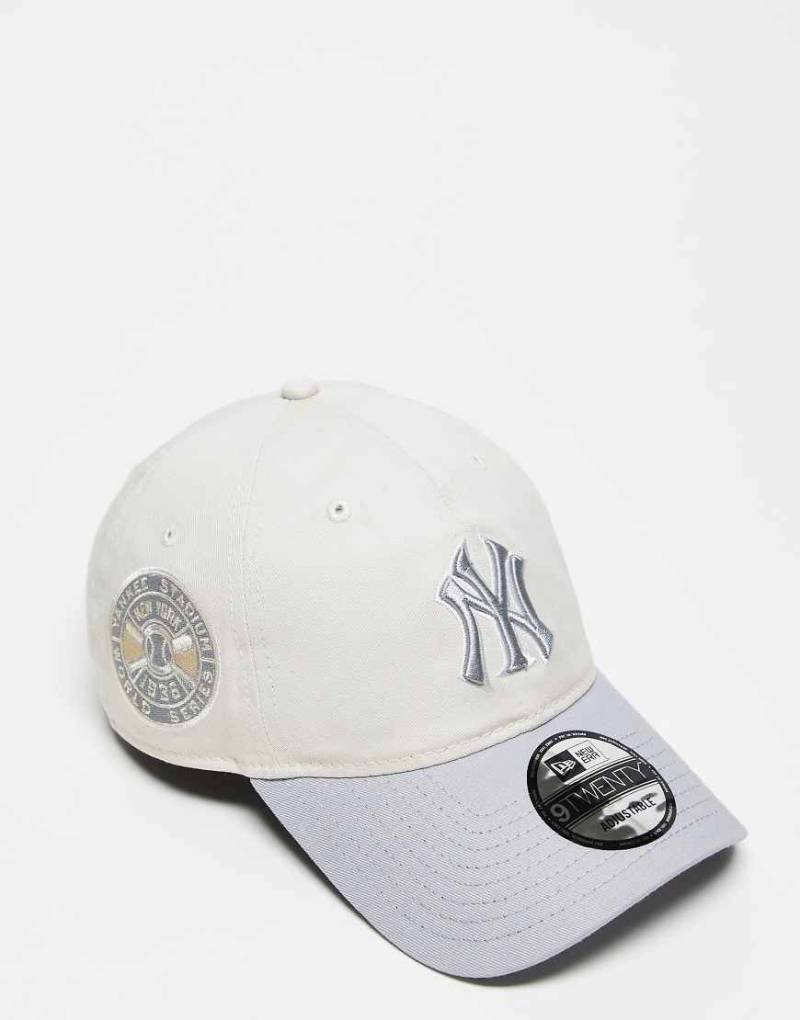 New Era - NY Yankees 9Twenty - Kappe in Grau-Bunt mit Kontrastelement von New Era