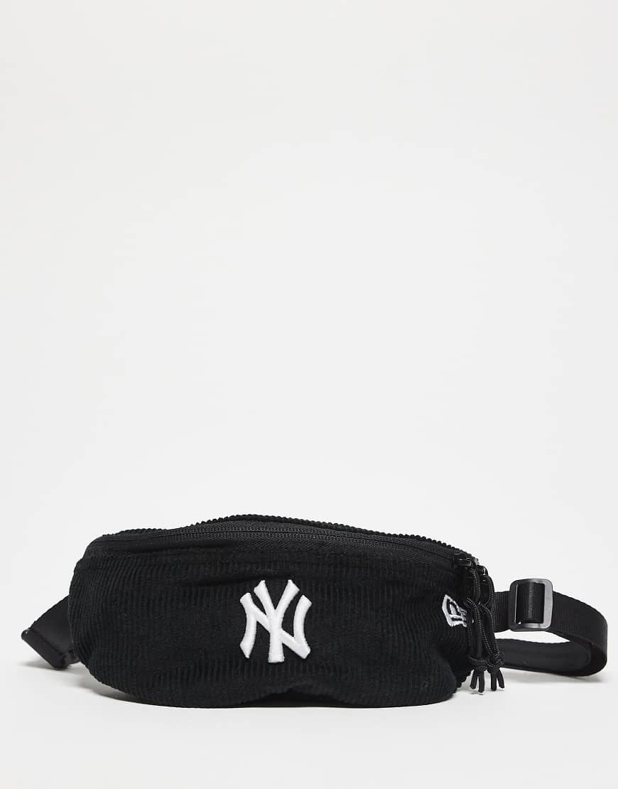 New Era - NY Yankees - Mini-Gürteltasche aus Cord in Schwarz mit Logo von New Era