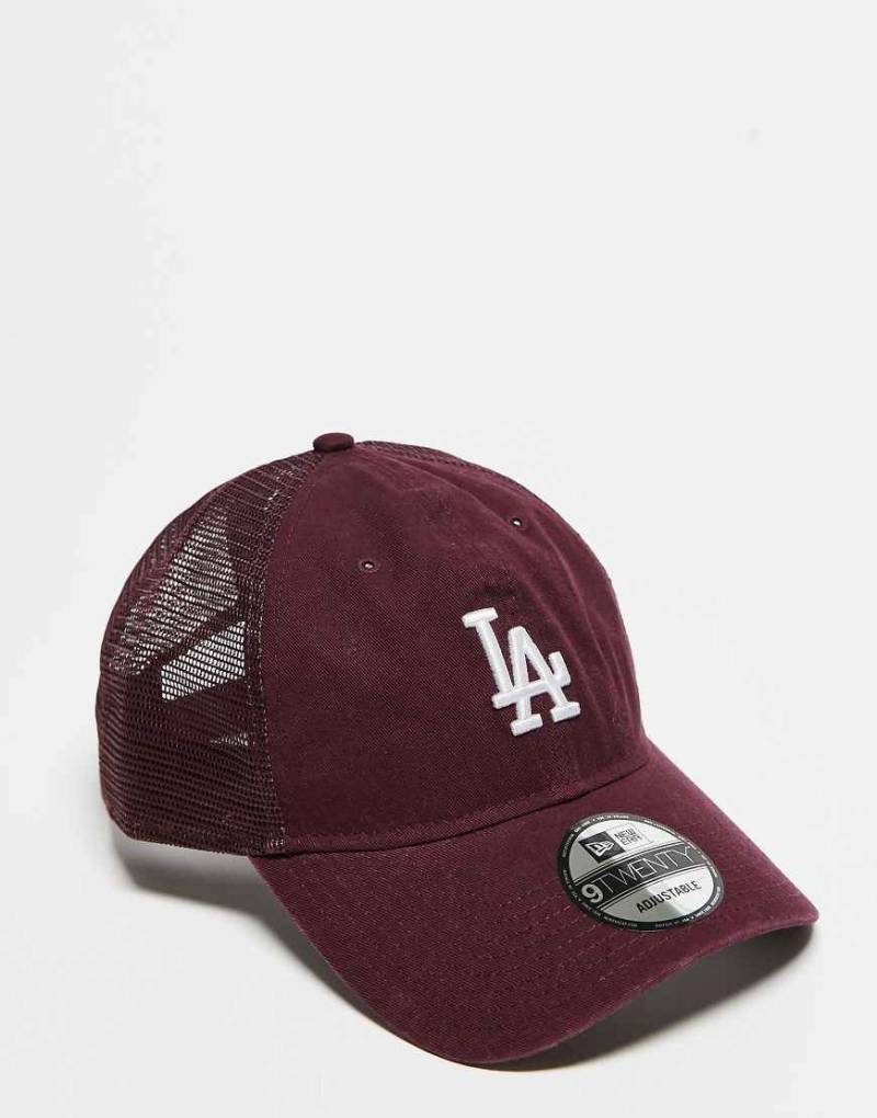 New Era - LA Dodgers - Trucker-Kappe in Burgunderrot von New Era