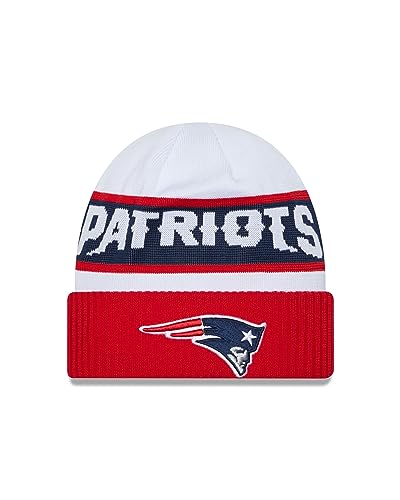New Era New England Patriots NFL 2023 Sideline Tech Knit OTC White Beanie - One-Size von New Era