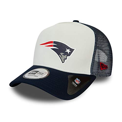 New Era New England Patriots NFL Cap Trucker Kappe Verstellbar American Football Weiss - One-Size von New Era