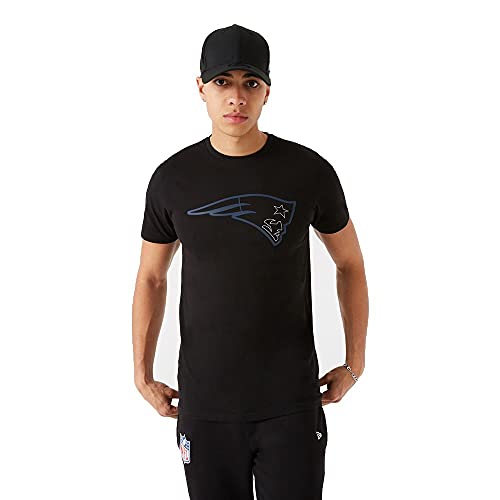 New Era New England Patriots T-Shirt NFL Trikot Jersey American Football Fanshirt Outline Logo schwarz - XL von New Era