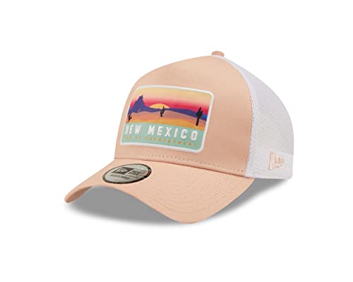 New Era New Mexico Location Patch Blush Sky A-Frame Adjustable Trucker Cap - One-Size von New Era