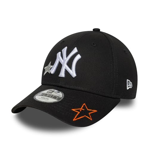New Era New York Yankees 9Forty Star Icon Kids Cap Schwarz - Youth von New Era