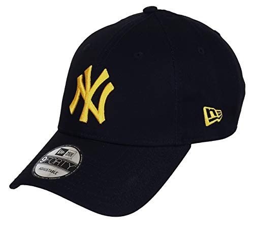 New Era New York Yankees - 9Forty Adjustable Cap - League Essential - Navy/Yellow - One-Size von New Era