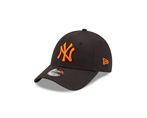 New Era New York Yankees Black Orange MLB League Essential 9Forty Adjustable Kids Cap - Youth von New Era