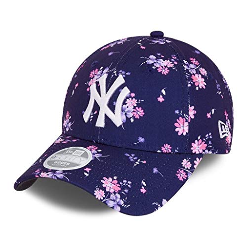 New Era New York Yankees Cap MLB Basecap Blumenmuster Kappe Baseball Damen blau - One-Size von New Era