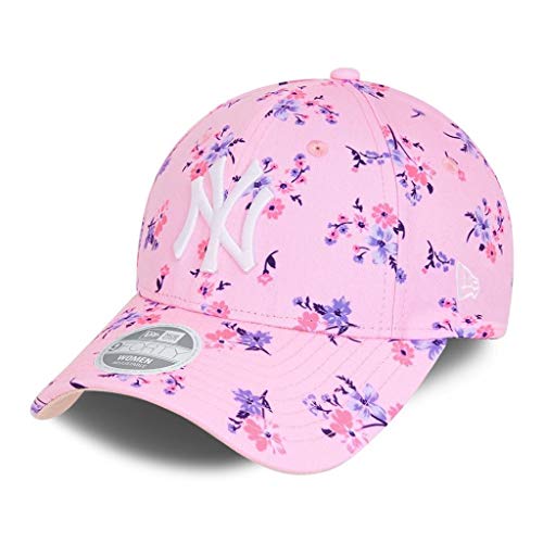 New Era New York Yankees Cap MLB Basecap Blumenmuster Kappe Baseball Damen rosa - One-Size von New Era