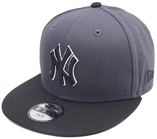 New Era New York Yankees Dark Graphite Black Kids 9fifty 950 Youth Snapback Cap Children von New Era