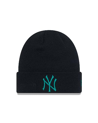 New Era New York Yankees Fanartikel Mütze League Essential Cuff Knit Beanie Schwarz Grün Baseball - One-Size von New Era