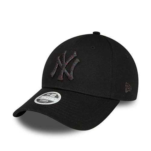 New Era New York Yankees Fankappe für Frauen schwarz Glitzer 9Forty NY Logo verstellbar Cap Baseball - One-Size von New Era
