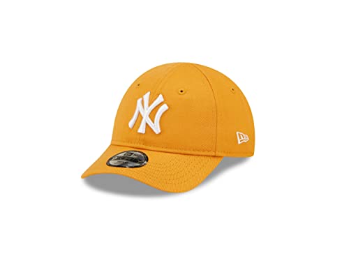 New Era New York Yankees Kappe für Kleinkinder mit Teamlogo Gelb Weiß Baseball Gummizug 9Forty MLB - Infant von New Era