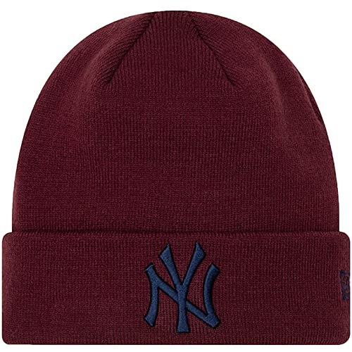 New Era New York Yankees League Essentials Beanie, Rot, rot, Einheitsgröße von New Era