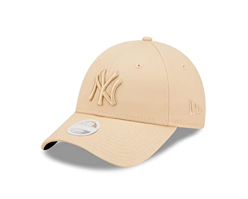 New Era New York Yankees - - MLB Baseball - Basecap Kappe Cap - Frau Damen - 9Forty verstellbar - beige - One-Size von New Era