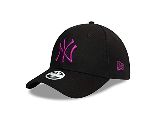 New Era New York Yankees MLB Cap 9Forty Basecap verstellbar Damen Baseball Colour Essential schwarz lila - One-Size von New Era