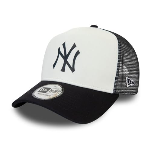 New Era New York Yankees MLB Cap Trucker Kappe Verstellbar Baseball Snapback Weiss - One-Size von New Era