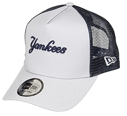 New Era New York Yankees MLB Cap verstellbar Trucker Mesh Sommer grau blau - One-Size von New Era