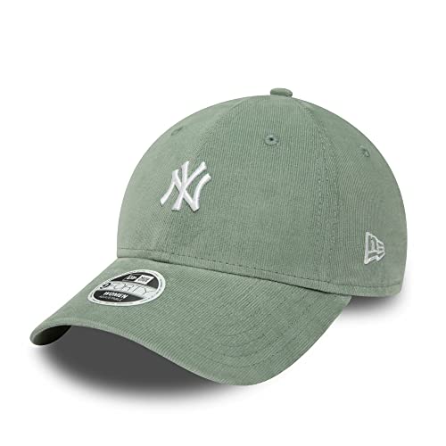 New Era New York Yankees MLB Damenkappe 9Forty verstellbar Cord Baseball Cap Basecap grün - One-Size von New Era