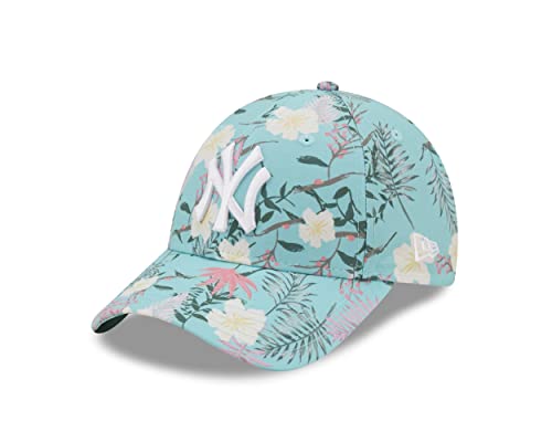New Era New York Yankees MLB Floral Turquoise 9Forty Adjustable Women Cap - One-Size von New Era