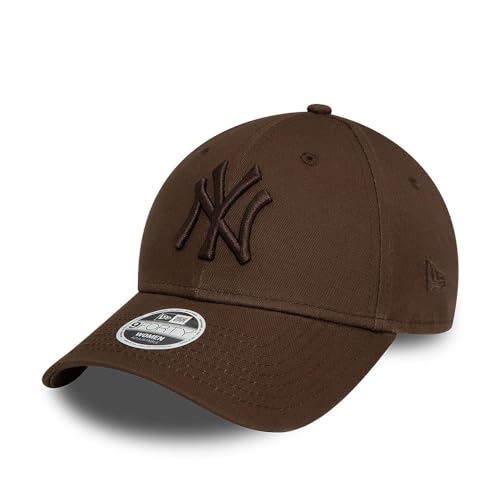 New Era New York Yankees MLB League Essential Tonal Braun 9Forty Verstellbare Damen Cap - One-Size von New Era