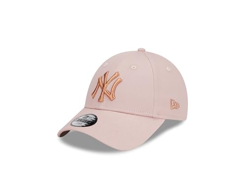 New Era New York Yankees MLB Metallic Logo Pink 9Forty Adjustable Kids Cap - Youth von New Era
