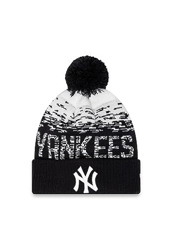 New Era New York Yankees MLB Mütze Winter Bommel Beanie blau weiß Baseball NY-Logo - One-Size von New Era