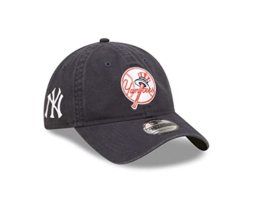 New Era New York Yankees MLB Team Patch Navy 9Twenty Unstructured Strapback Cap - One-Size von New Era