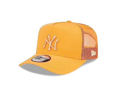 New Era New York Yankees MLB Tonal Mesh Orange A-Frame Adjustable Trucker Cap - One-Size von New Era