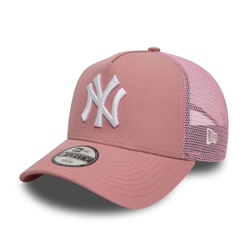 New Era New York Yankees Truckercap für Kinder verstellbar Mesh Teamlogo Sommer Junge Mädchen Kappe rosa - Youth von New Era