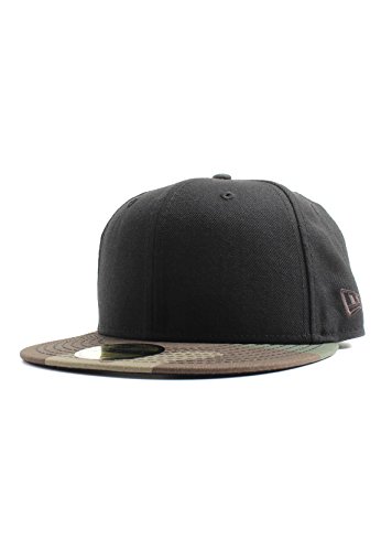 New Era Newera Black W 59Fifty Cap NE Basic Schwarz Camouflage, Size:7 1/4 von New Era