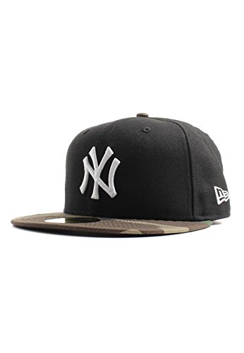 New Era Neyyan Black 59Fifty Cap NY Yankees Schwarz Camouflage, Size:7 5/8 von New Era