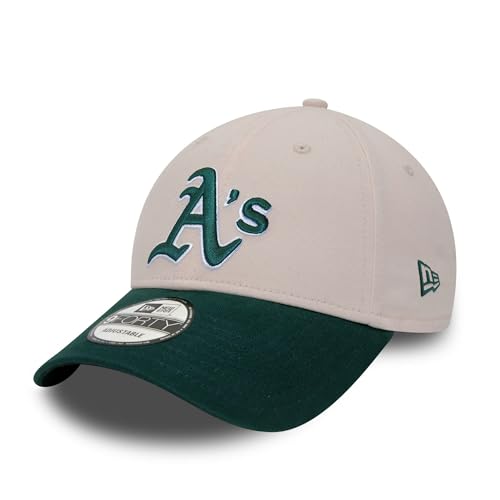 New Era Oakland Athletics MLB Cap 9Forty verstellbar Kappe Baseball beige grün - One-Size von New Era