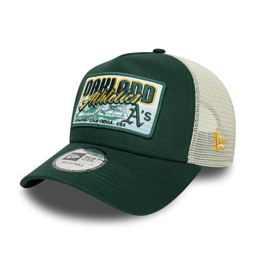 New Era Oakland Athletics MLB Patch A-Frame Trucker Cap Grün - One-Size von New Era