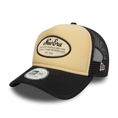 New Era Oval Foam Patch 9Forty A-Frame Trucker Cap Beige - One-Size von New Era