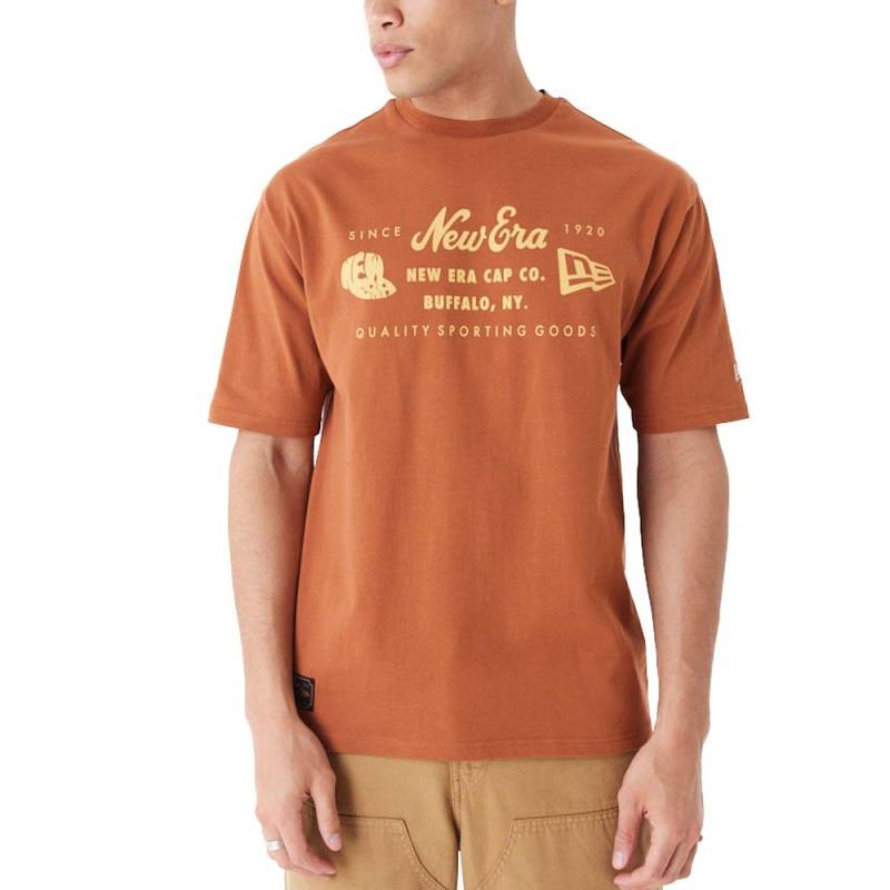 New Era Oversize Shirt - HERITAGE PATCH braun von New Era