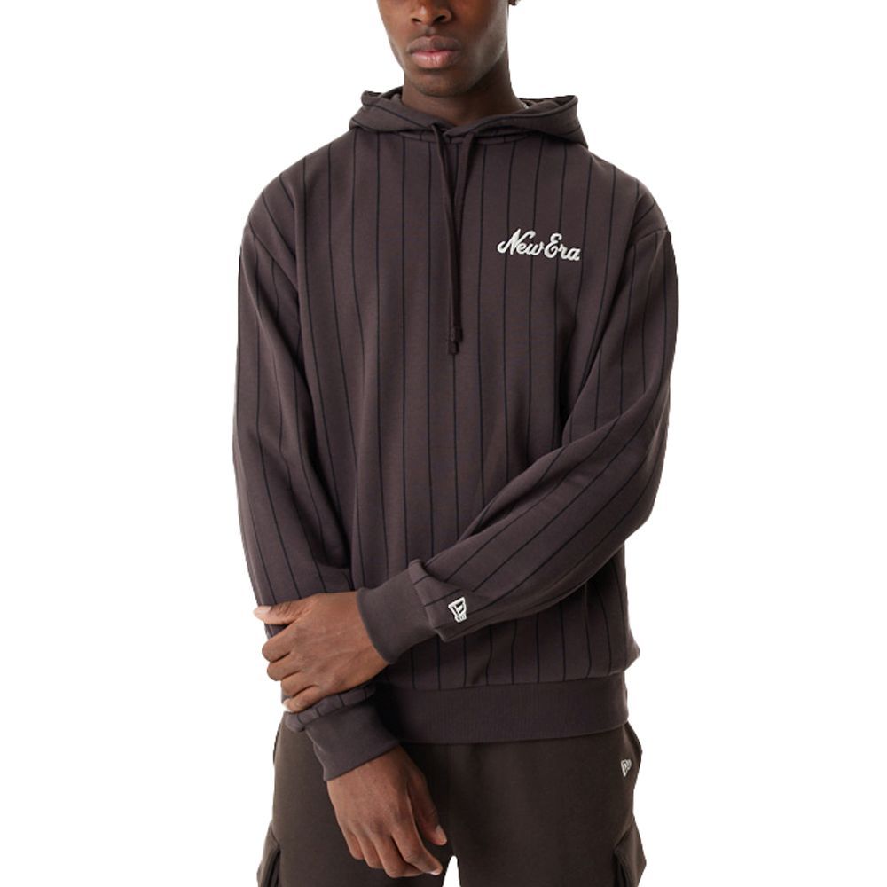 New Era Oversized Fleece Hoody - PINSTRIPE braun von New Era