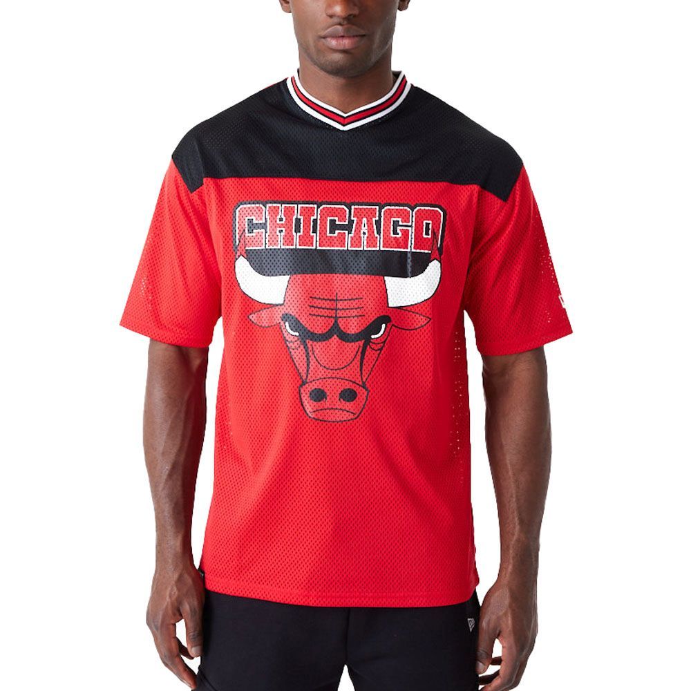 New Era Oversized Shirt - MESH JERSEY Chicago Bulls von New Era