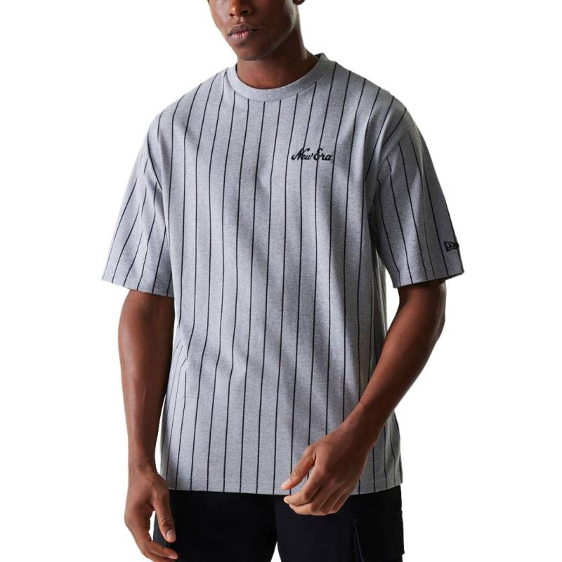 New Era Oversized Shirt - PINSTRIPE grau von New Era