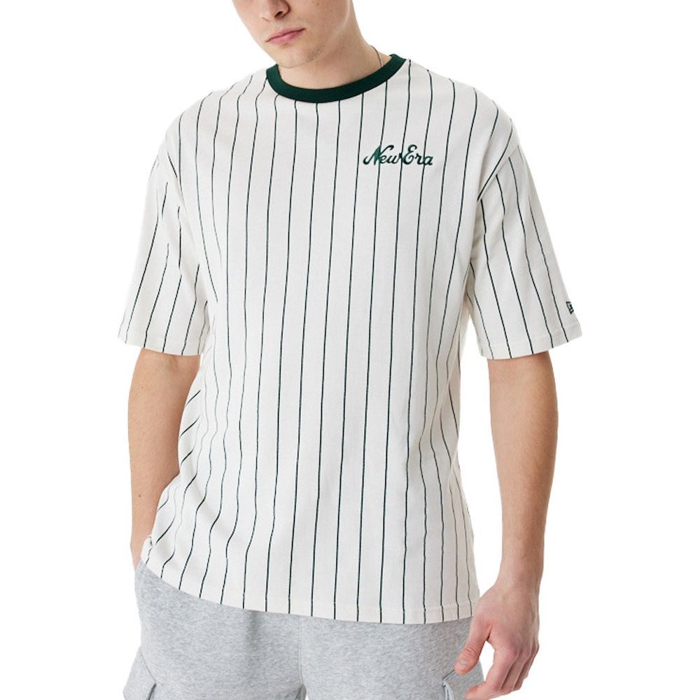 New Era Oversized Shirt - PINSTRIPE off white von New Era