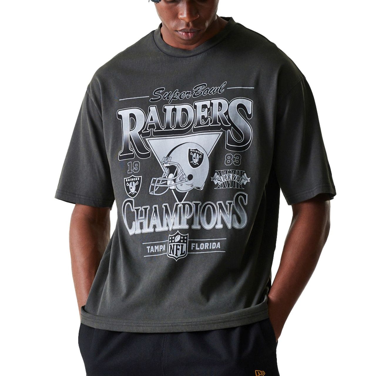 New Era Oversized Shirt - WASHED Las Vegas Raiders von New Era