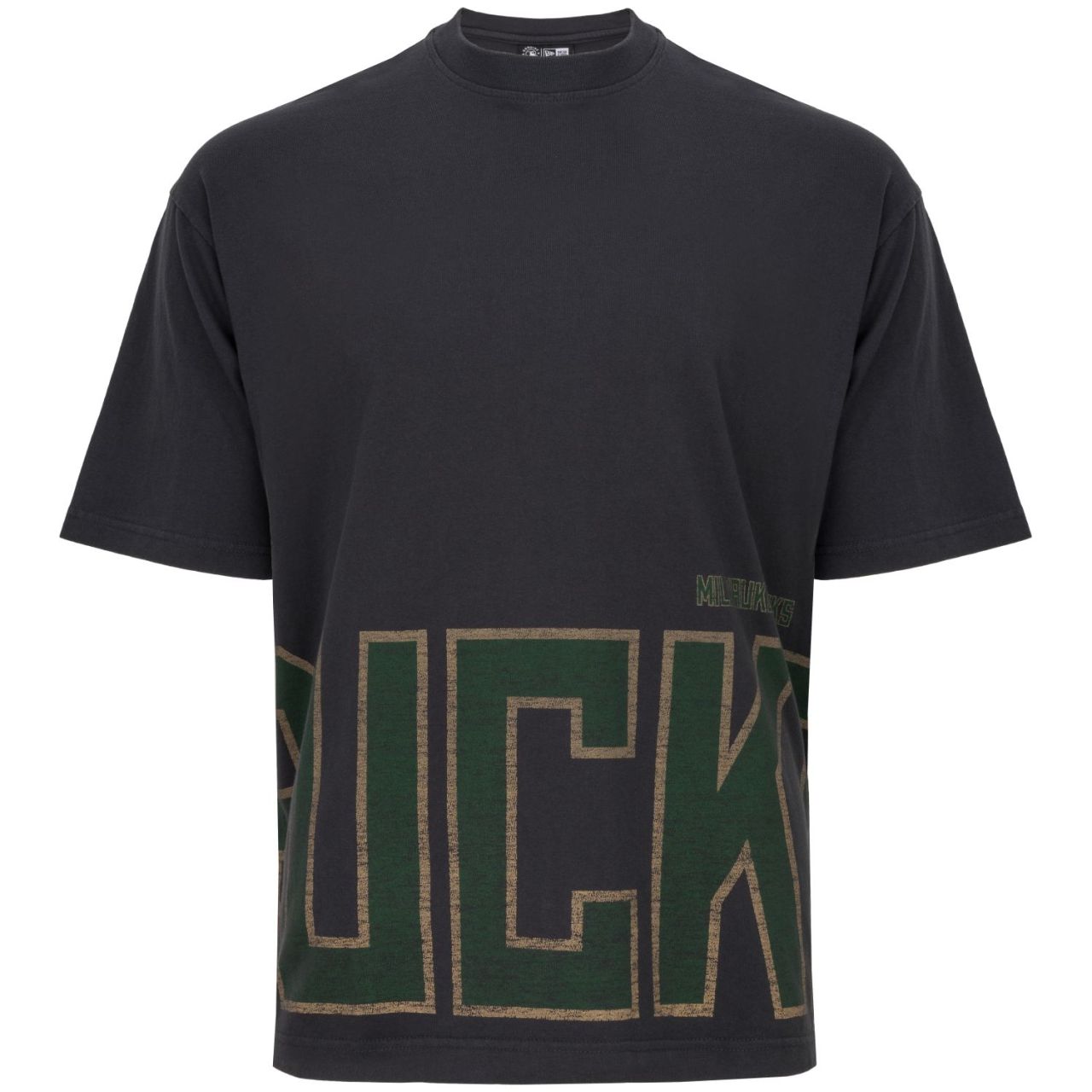 New Era Oversized Shirt - WASHED Milwaukee Bucks von New Era