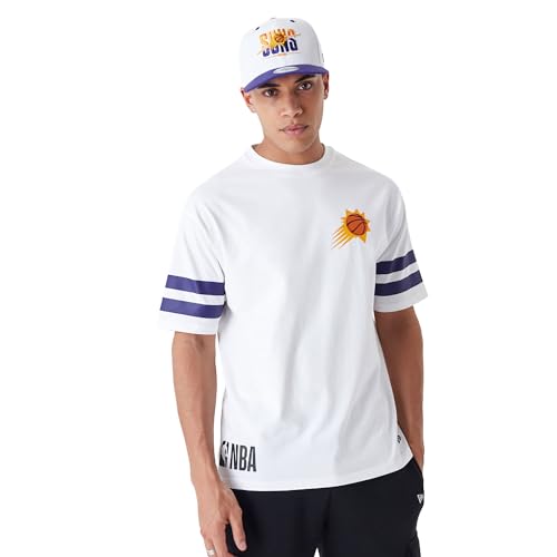 New Era Oversized T-Shirt NBA Arch Graphic Phoenix Suns White (DE/NL/SE/PL, Alphanumerisch, L, Regular, Regular, Weiß) von New Era