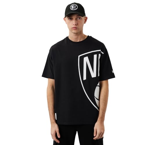 New Era Oversized T-Shirt NBA Brooklyn Nets Half Logo Black XXL von New Era