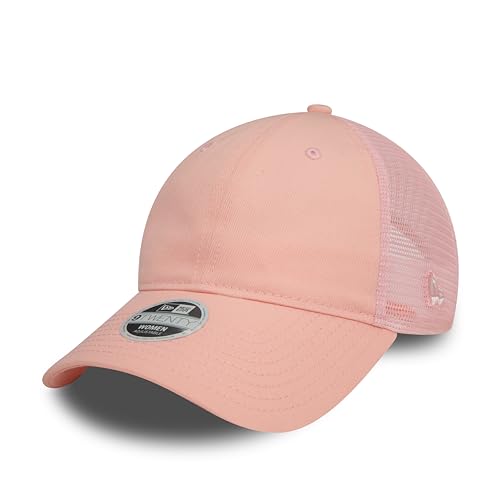 New Era Pink Basic Womens Trucker 9Twenty Strapback Cap von New Era