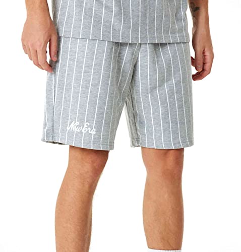 New Era - Pinstripe Shorts Farbe Grau, Größe M von New Era