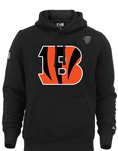 New Era Pullover Kapuze Kängurutasche Cincinnati Bengals Hoody schwarz National Football League Logoprint CapSpin-Pin - M von New Era