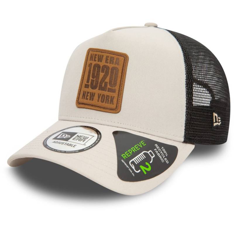 New Era Repreve A-Frame Trucker Cap - BRAND PATCH stone von New Era